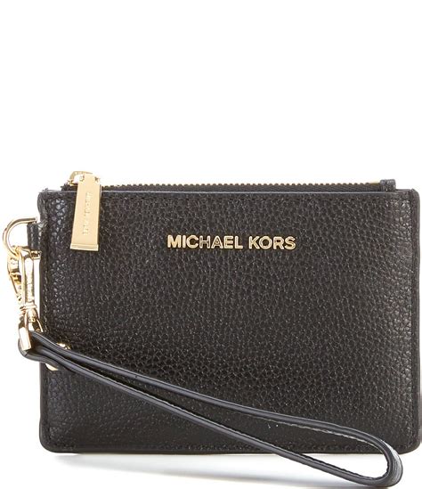 michael kors mercer small coin purse - black